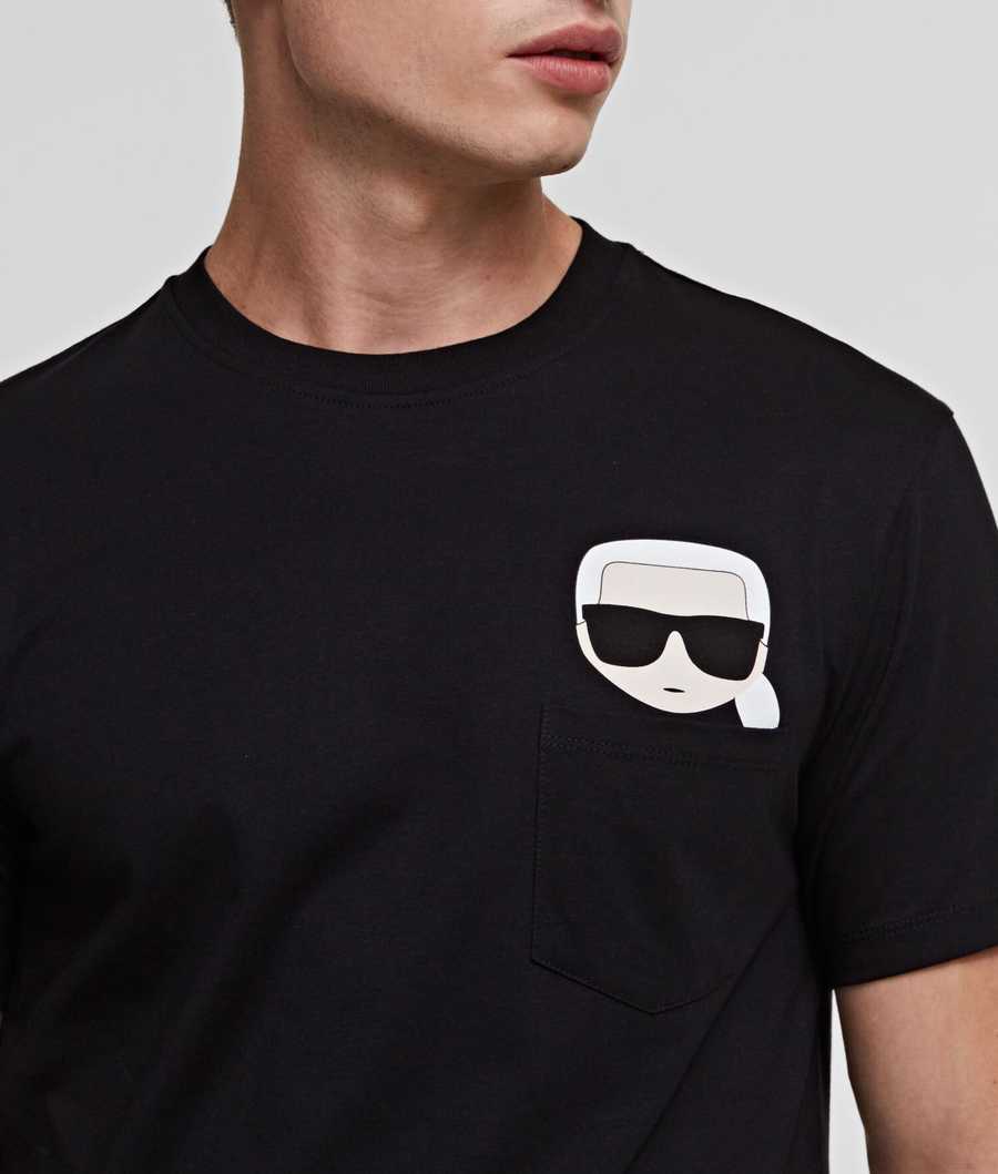Karl Lagerfeld Ikonik Karl Pocket Online Sale - Mens T-Shirts Black
