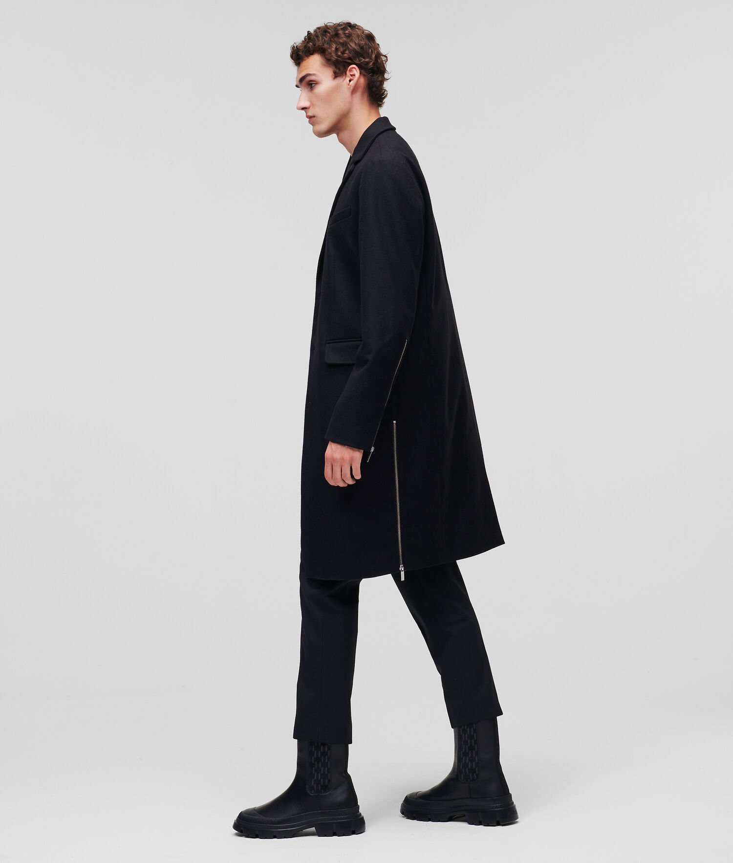 Karl Lagerfeld Coats Factory Outlet - Mens Karl Tailored Black